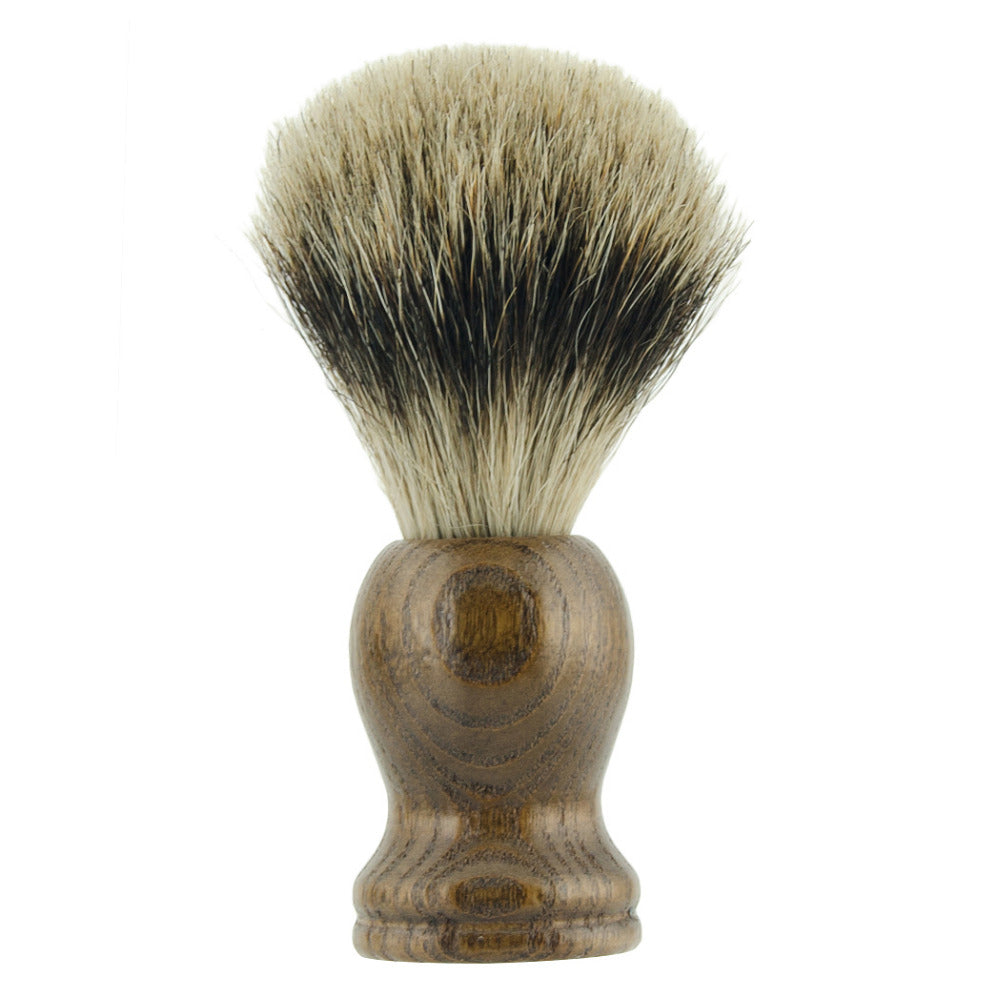 Premium Badger Hair Shaving Brush with Natural Wood Handle